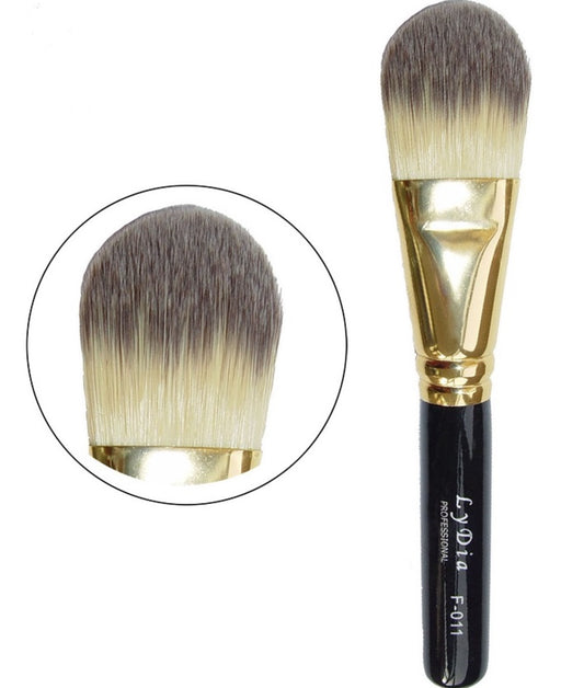 LyDia Professional Black/Gold Foundation Makeup Brush F-011G